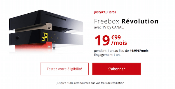 Promotion Free sur la Freebox Revolution