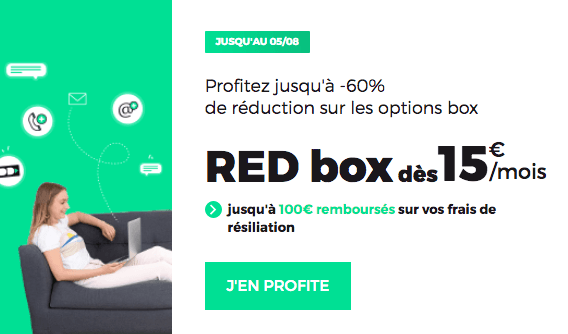 Box fibre optique en promotion chez RED by SFR.