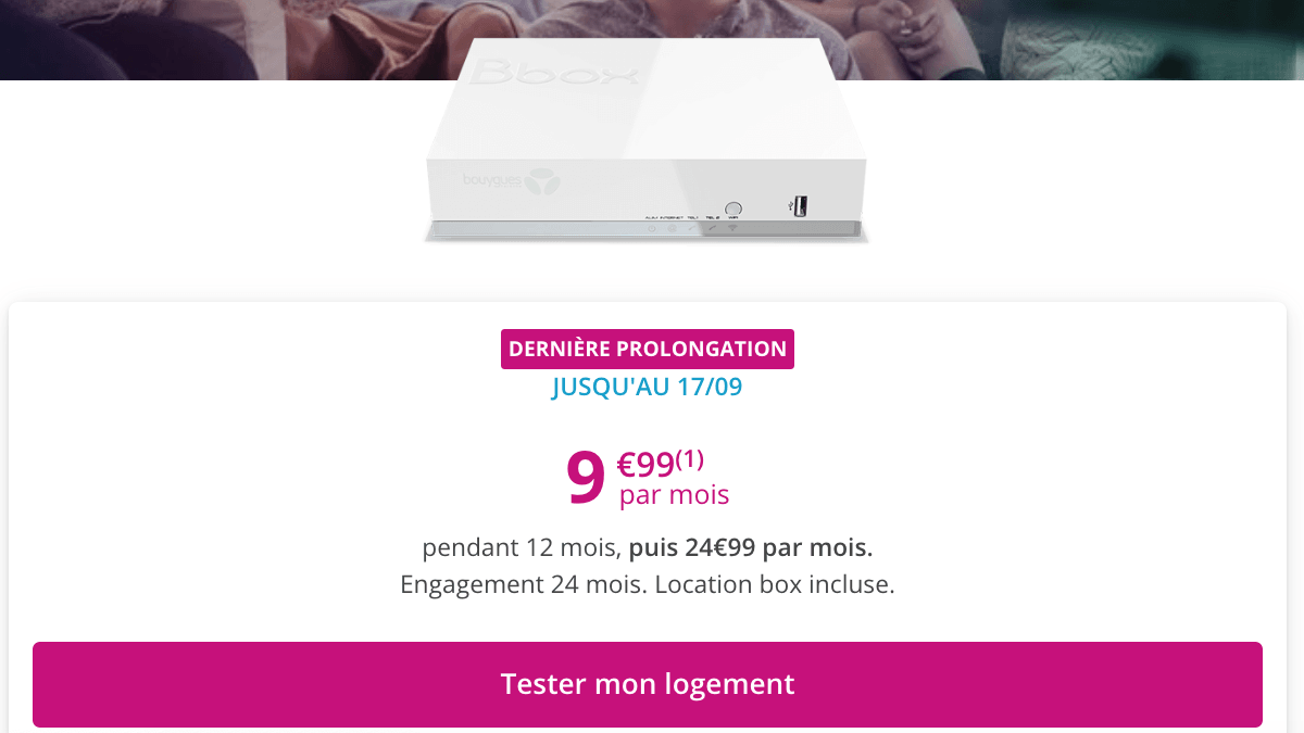 Bouygues Telecom Bbox ADSL en promotion. 