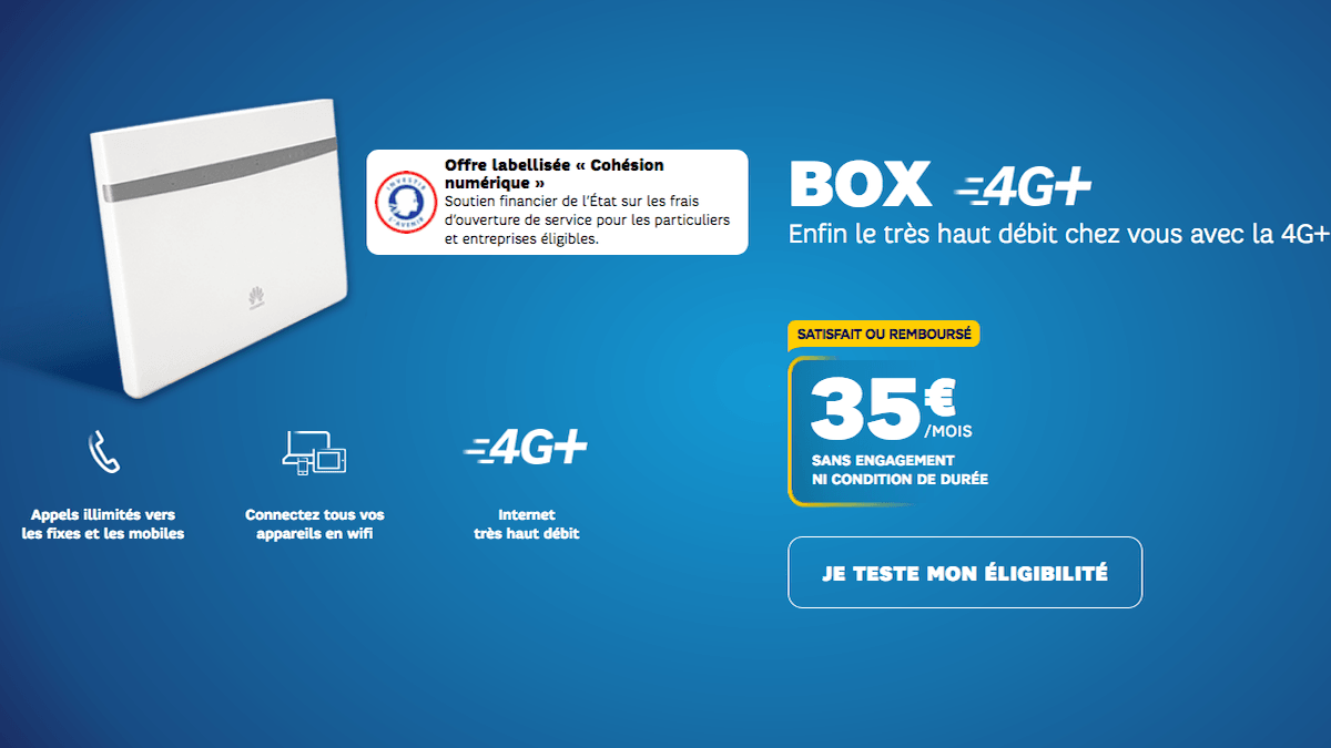 Promo Box 4G+ de SFR.
