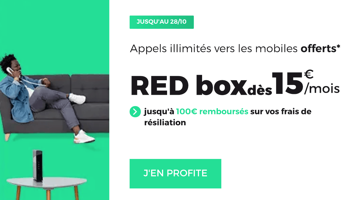 La box en promo de RED by SFR