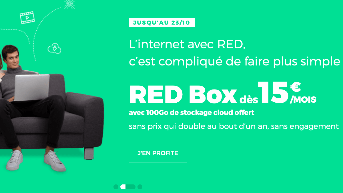 RED by SFR promotion box internet sans engagement.