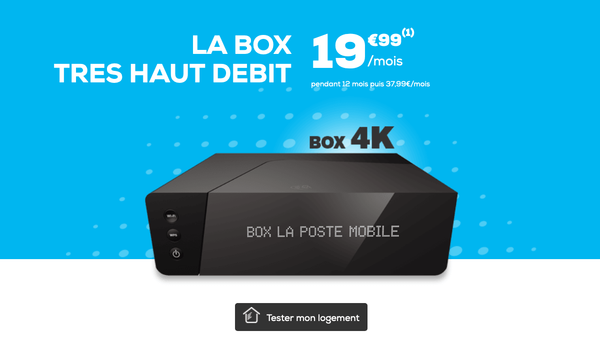 Box internet THD en promo chez La Poste Mobile.