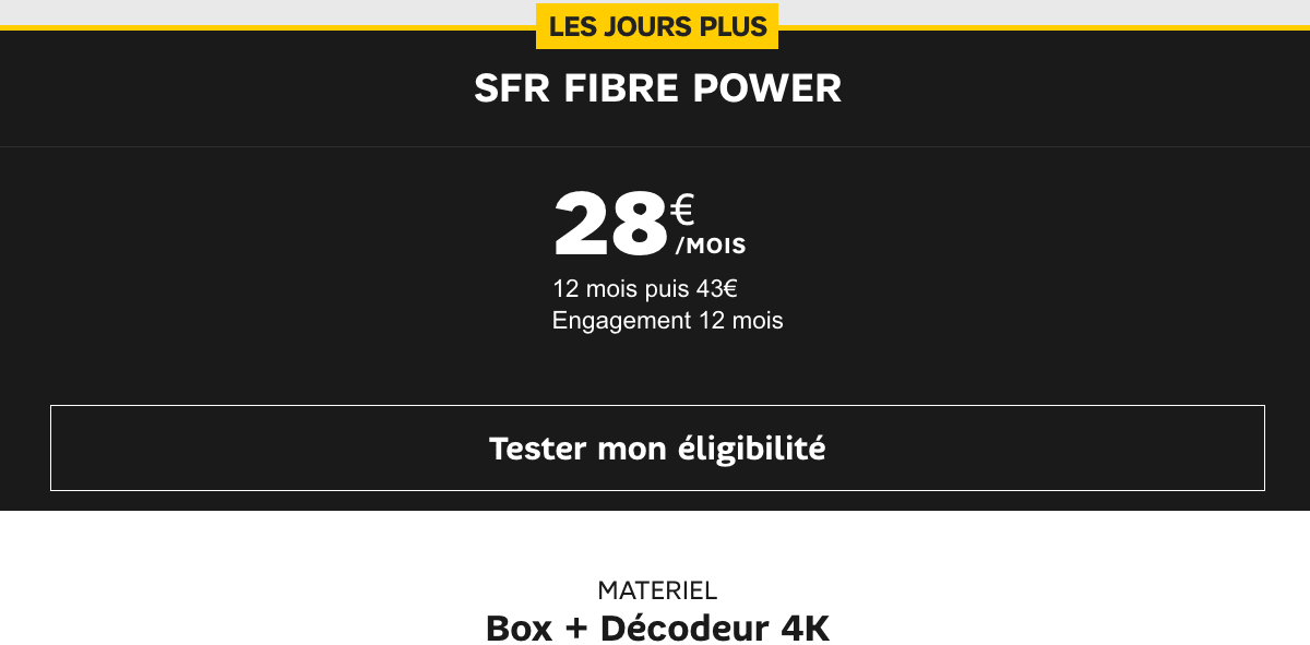 Box internet SFR Power.