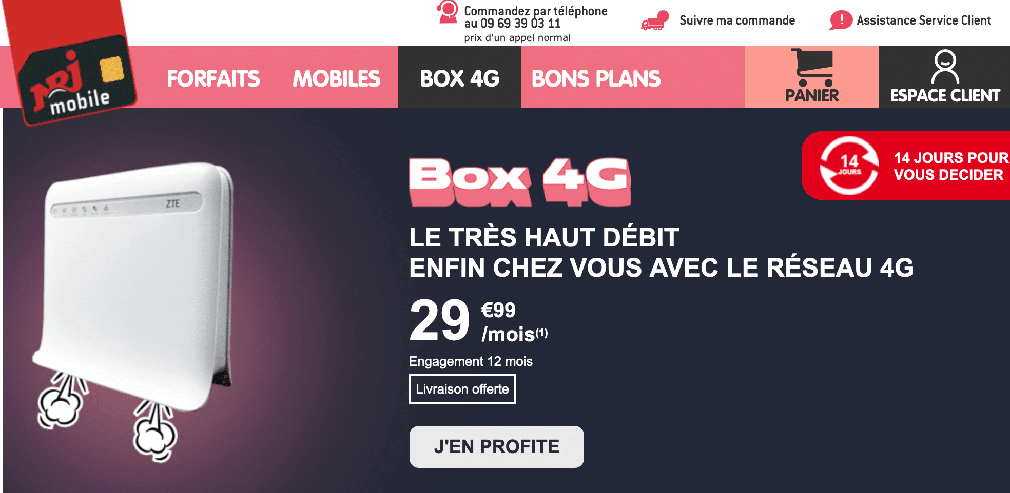 4G Box NRJ Mobile