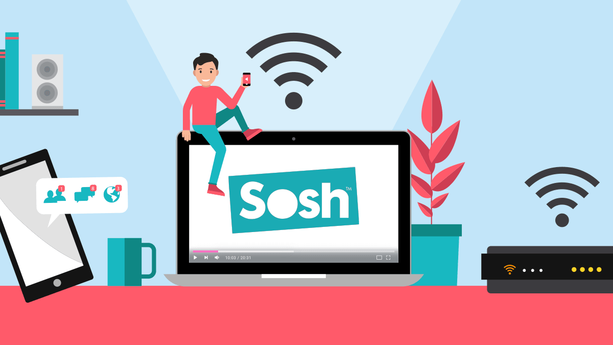 Offres internet Sosh : les détails de la Boîte Sosh Fibre / ADSL