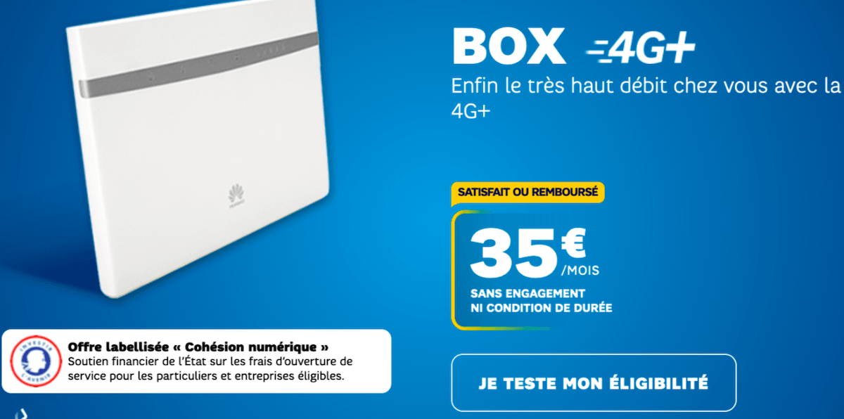 Qu'en est-il de la box 4G de SFR à 35€/mois ?