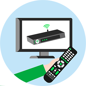 Bouquet TV pour box internet.