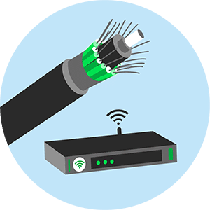 Box internet fibre optique.