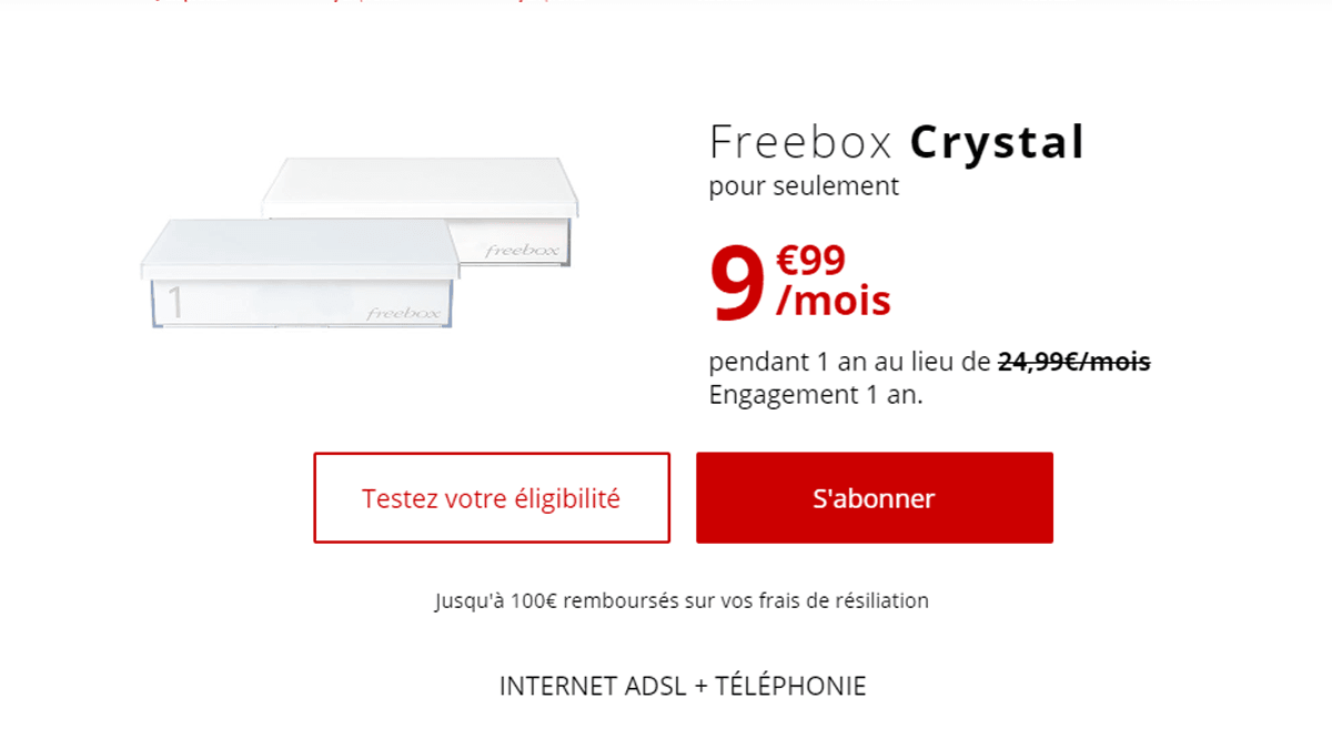 La Freebox Crystal permet d'accéder à Internet sans s'encombrer des chaînes TV.