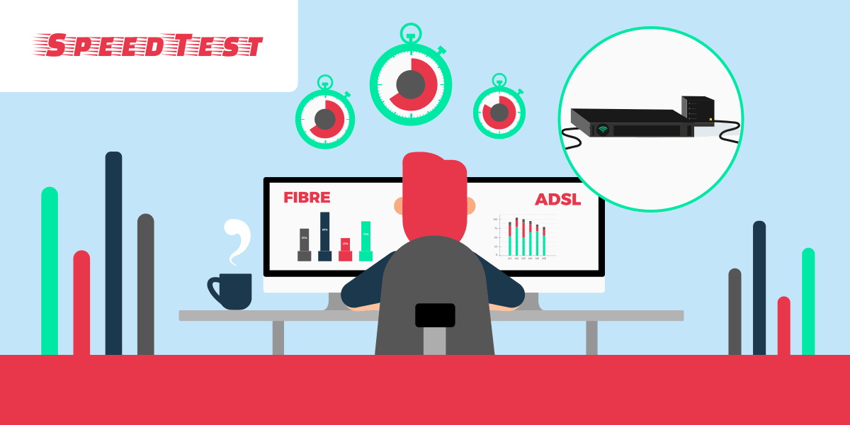 Test débit fibre et ADSL