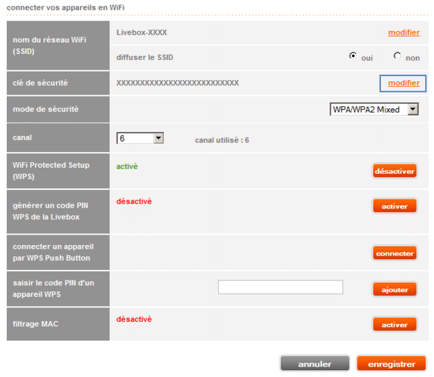 Comment Changer Le Code Wi Fi Sosh cl WEP WPA De Sa Livebox Comment changer le code wi fi sosh cl wep wpa de sa livebox