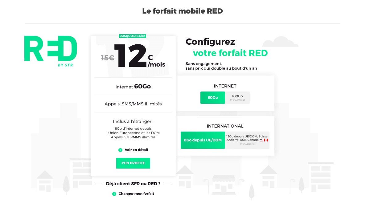 RED By SFR fait une promotion sur son forfait mobile 60Go