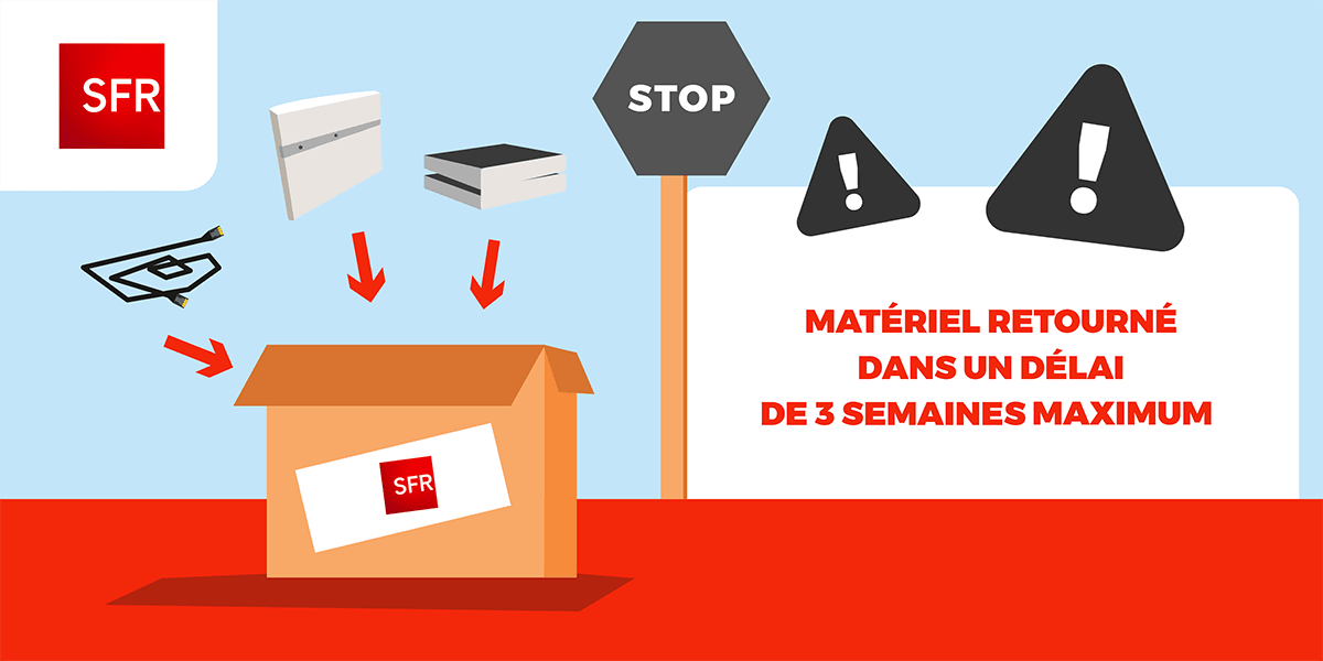 Non restitution du matériel SFR.