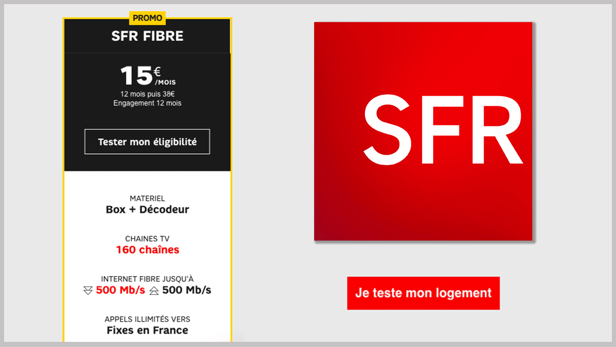 Box SFR à 15€/mois.