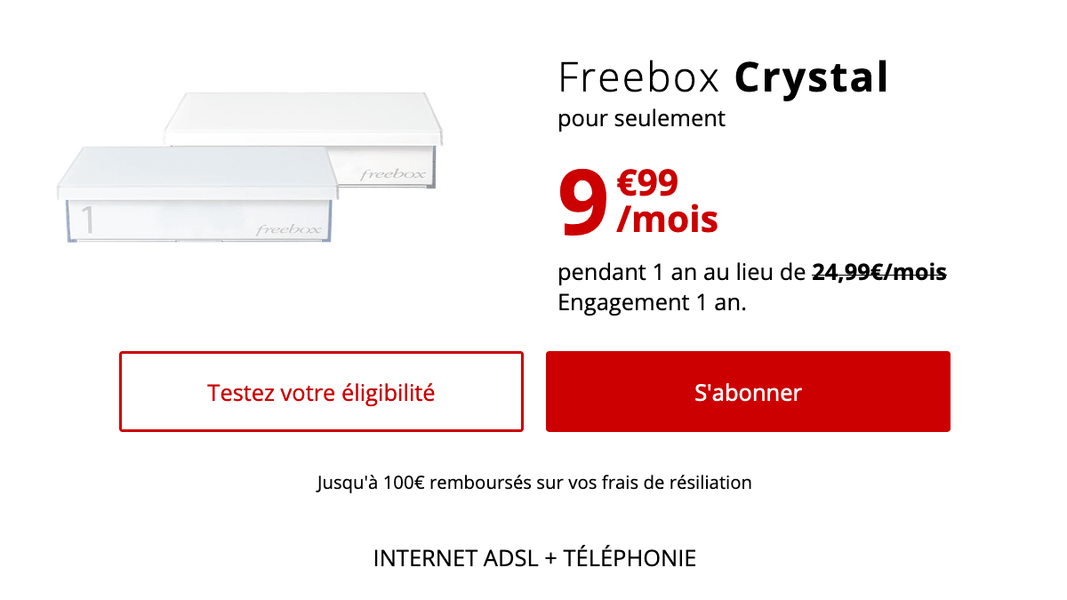 Box internet pas chère Free.