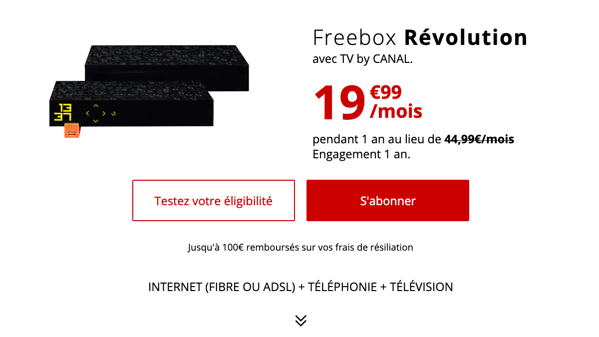 Freebox Révolution en promo chez Free.