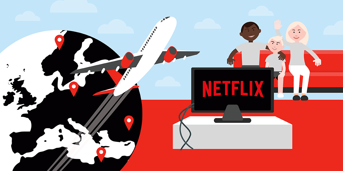 Netflix à l'étranger.