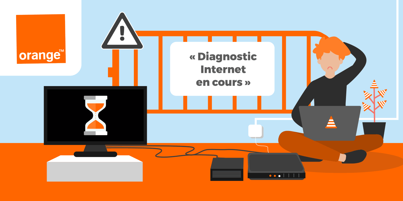 Diagnostic Internet en cours sur les Livebox d'Orange