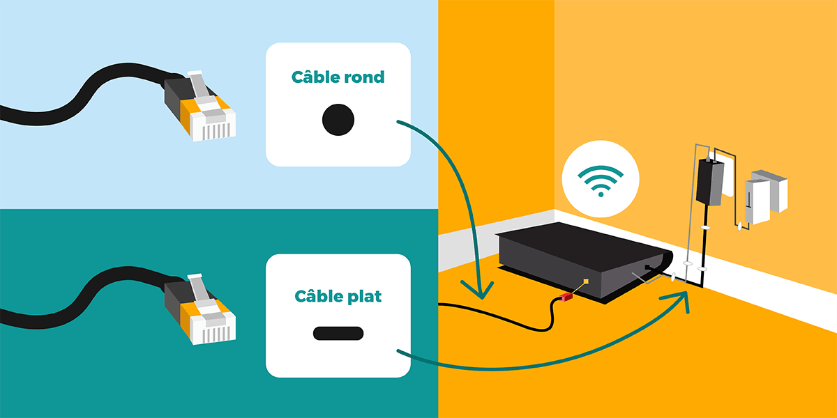 Câble RJ45 rond ou plat ?