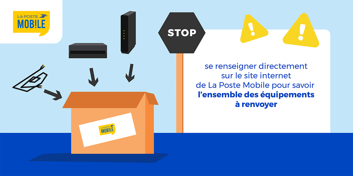 Renvoyer matériel La Poste Mobile.