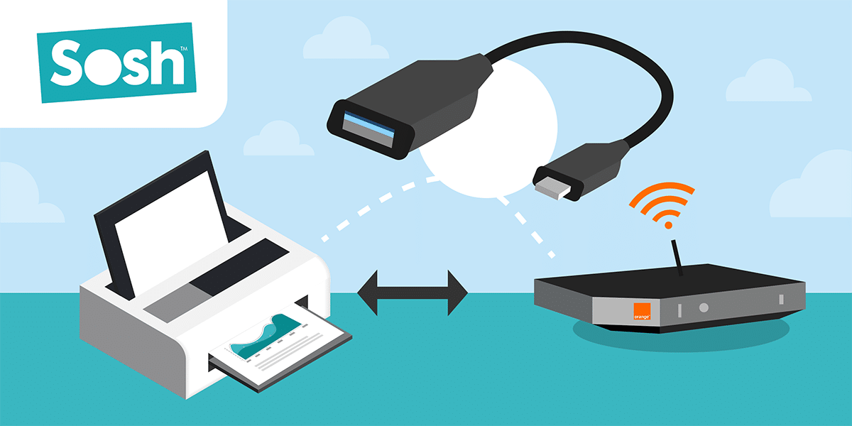 Relier Livebox et imprimante par USB.