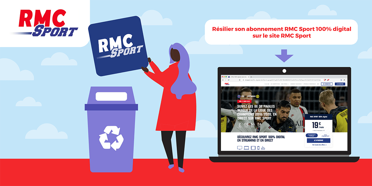 RMC Sport 100% Digital : résilier.