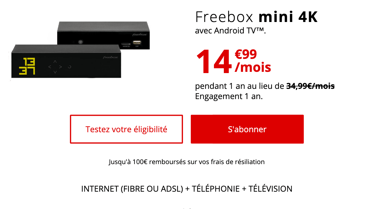 Une première box internet de Free disponible en promotion