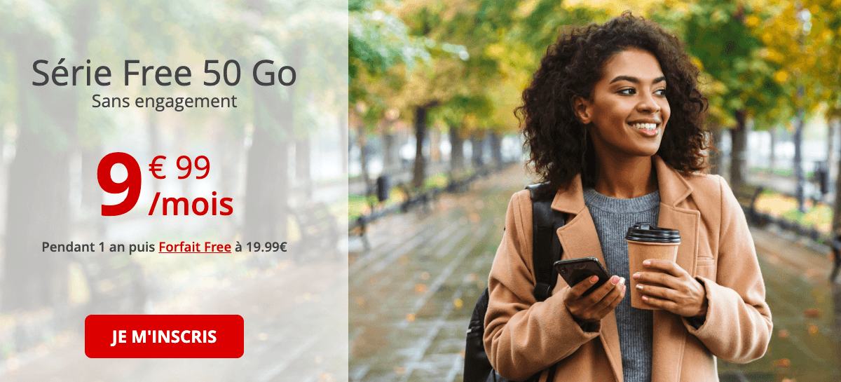 La promotion de Free mobile pour un forfait 4G à prix réduit