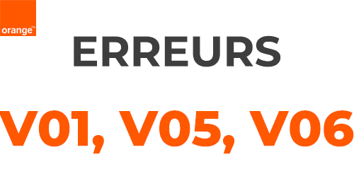 Codes erreur V01, V05, V06 sur son décodeur TV Orange : les solutions