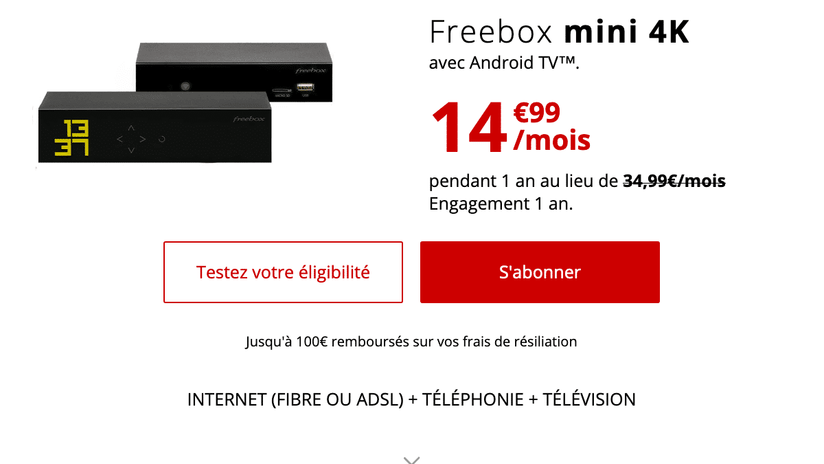 Freebox pas chère.