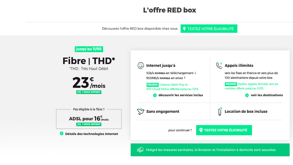 RED Box internet sans TV