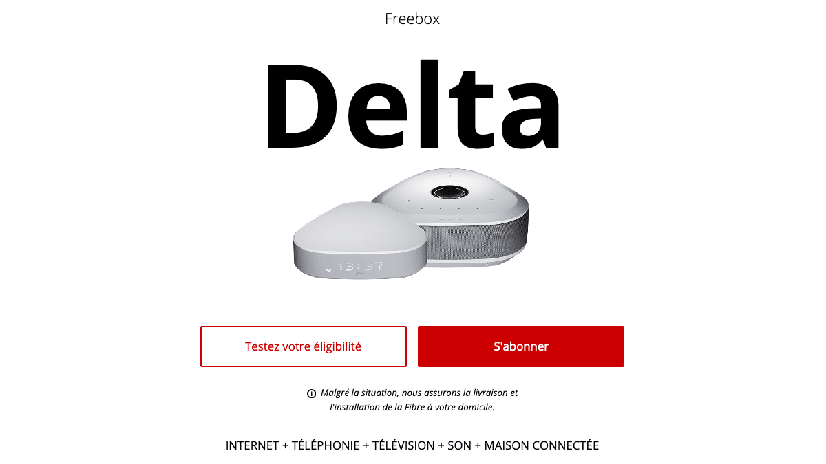 Freebox Delta de Free.