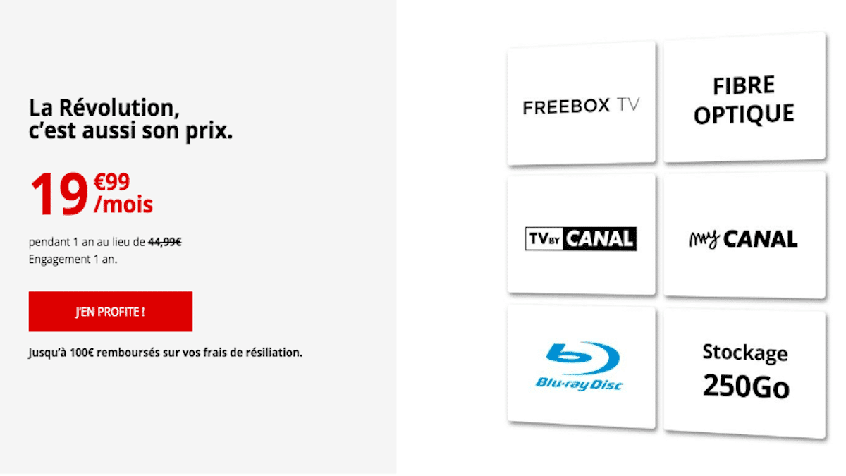 Freebox Révolution à petit prix