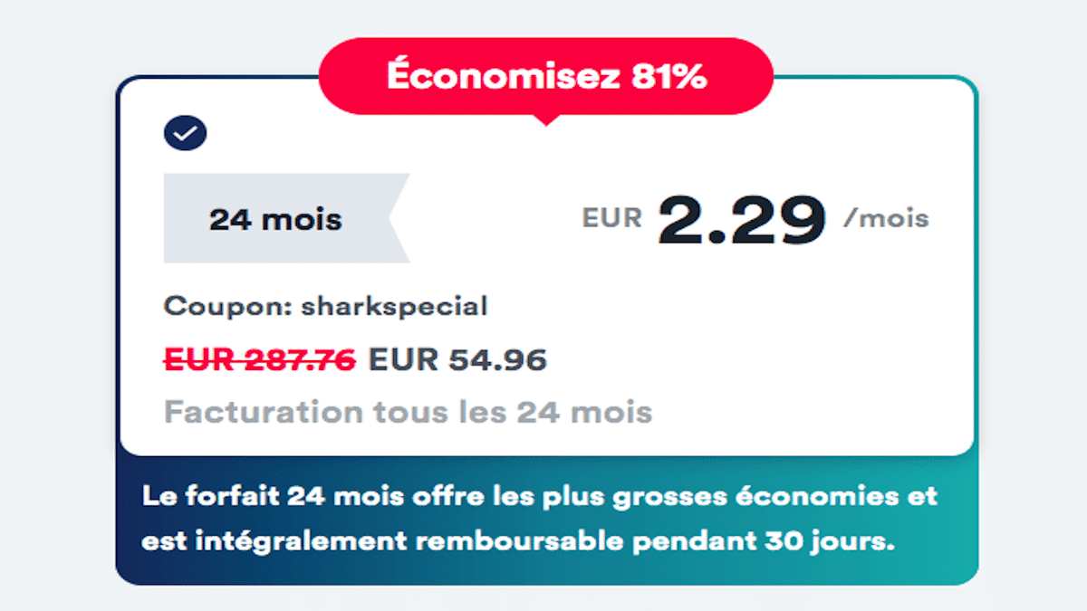 promo Surfshark 2,29€