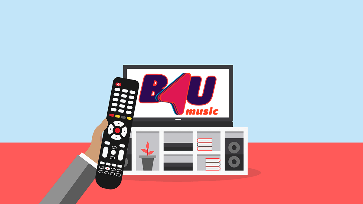 Le numéro de la chaîne TV B4U Music.