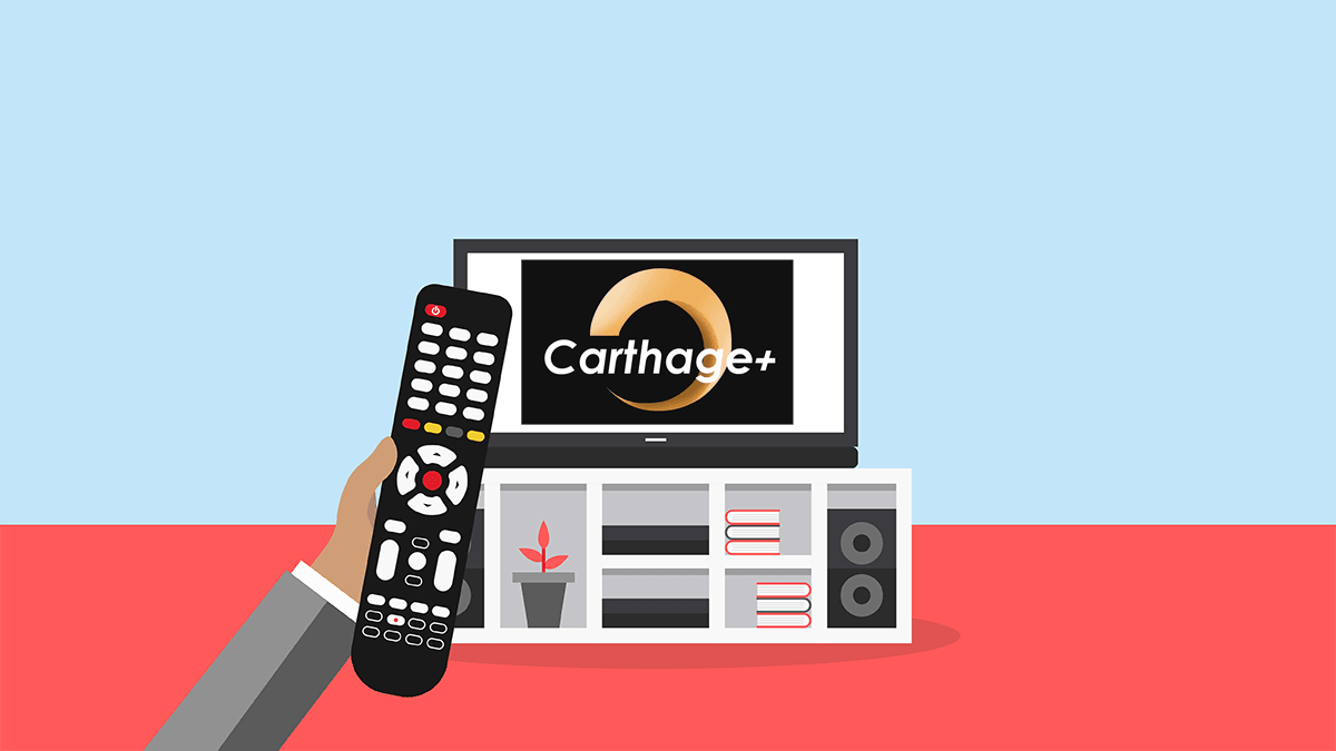 Le numéro de la chaîne TV Carthage Plus.