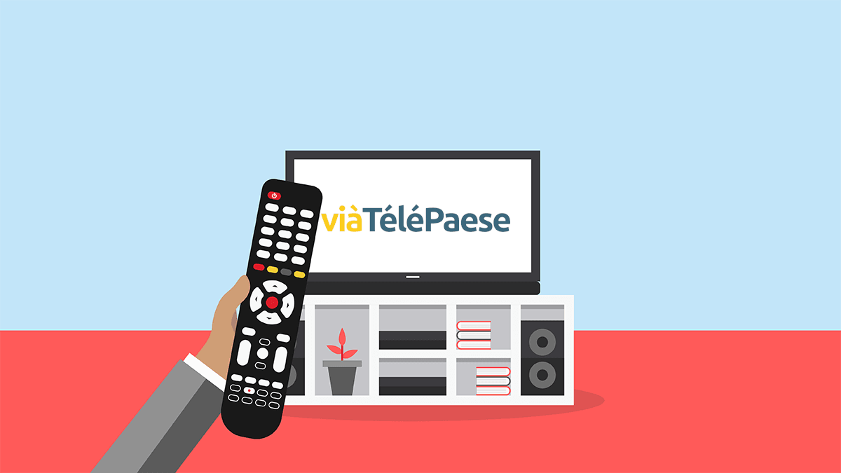 Le numéro de la chaîne TV vià Télé Paese.