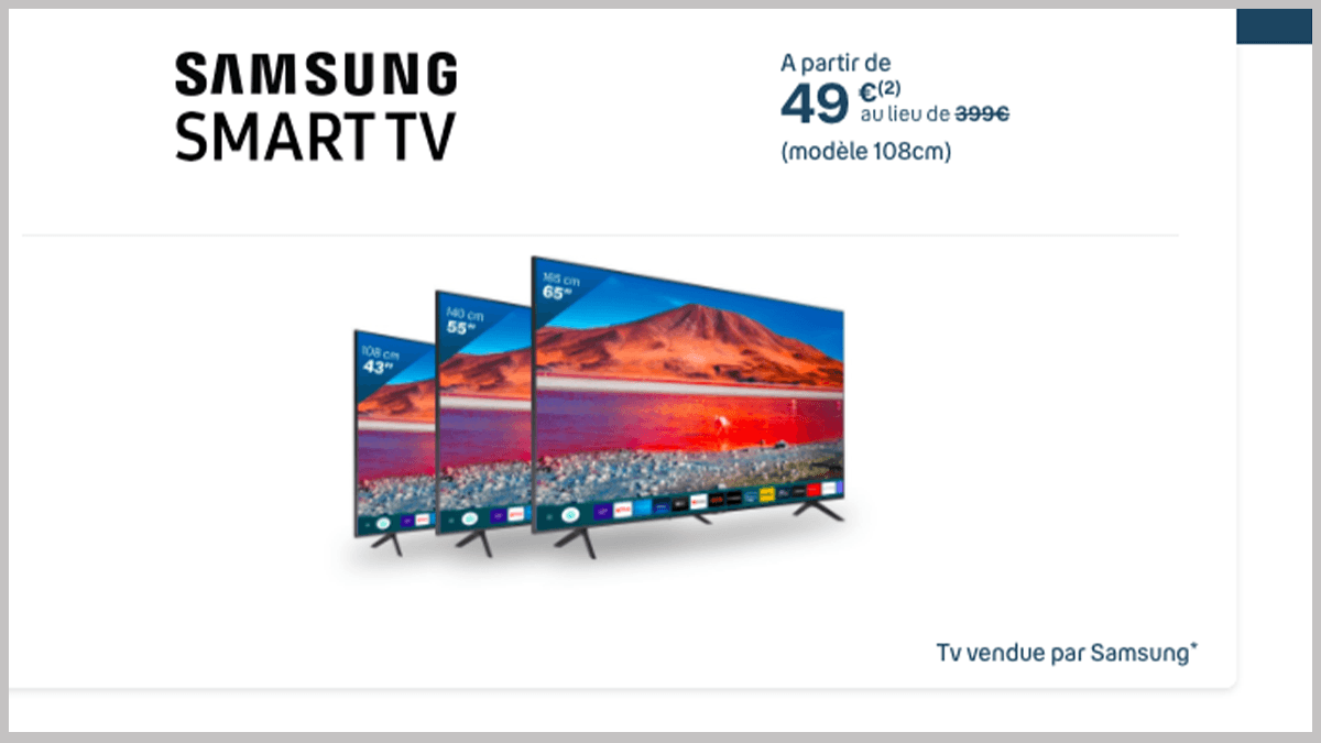Téléviseur 4K Samsung
