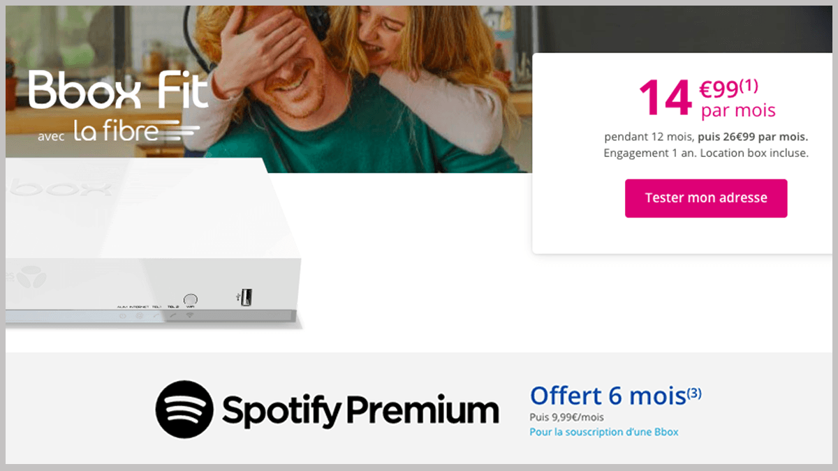 Bbox Fit avec Spotify Premium