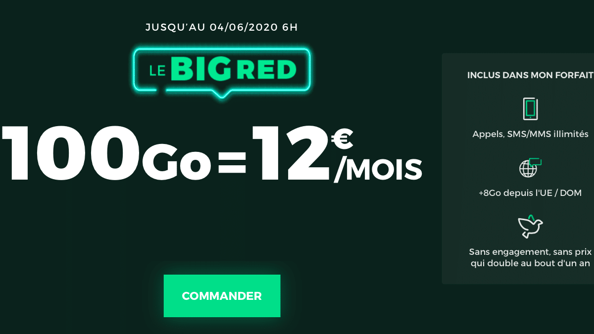 RED by SFR et son forfait BIG RED, sans engagement.