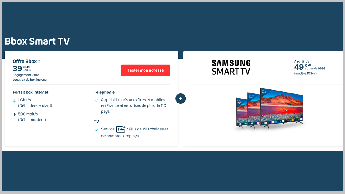 Téléviseur Samsung en promo