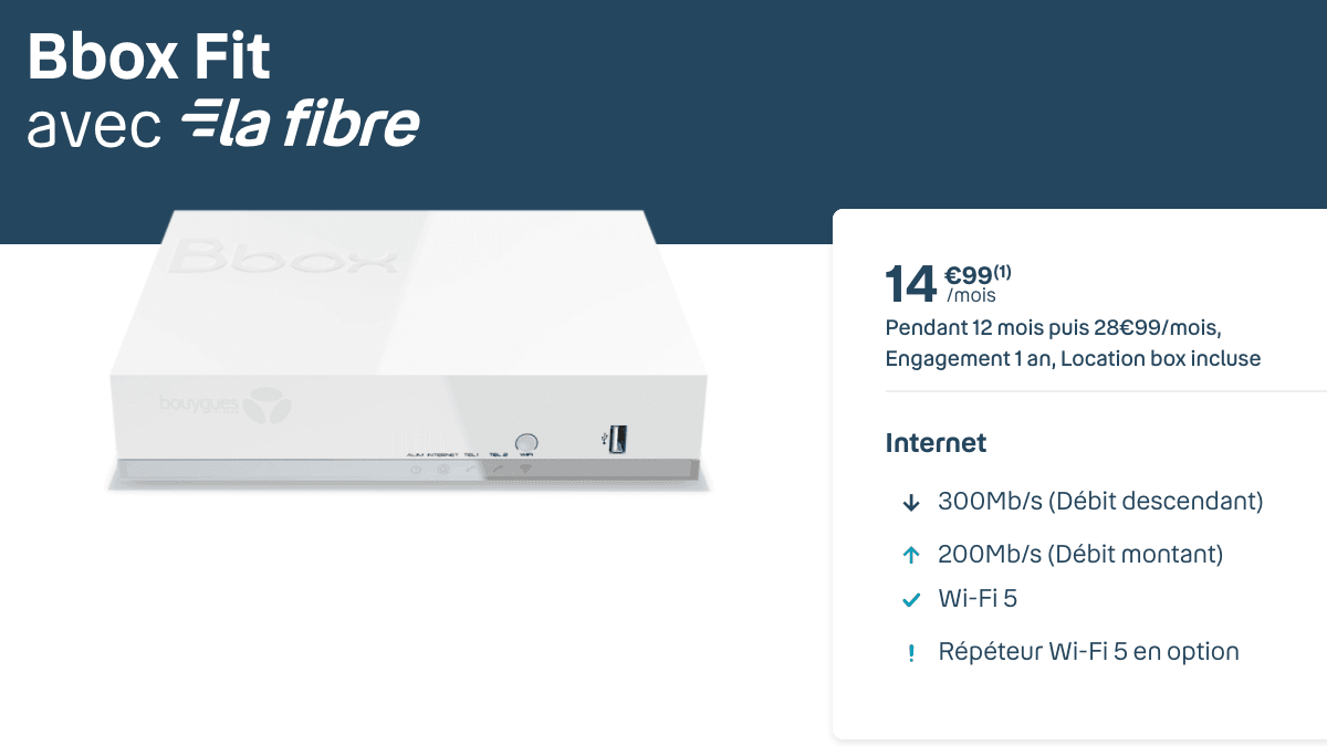 La bbox fit, la box internet à 15 euros de Bouygues Telecom.