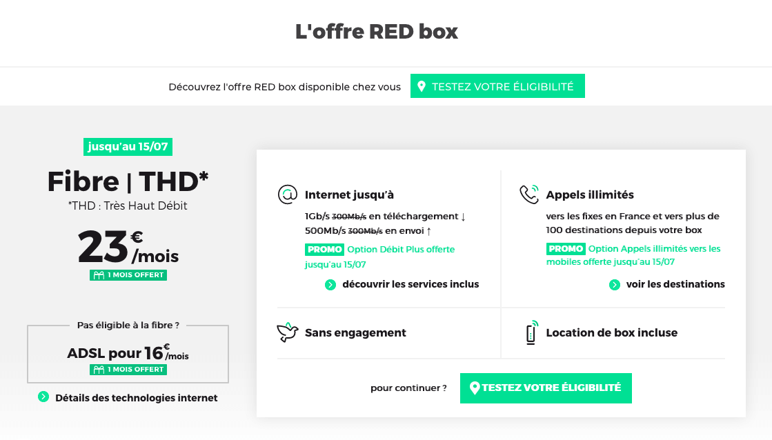 la box internet de RED by SFR