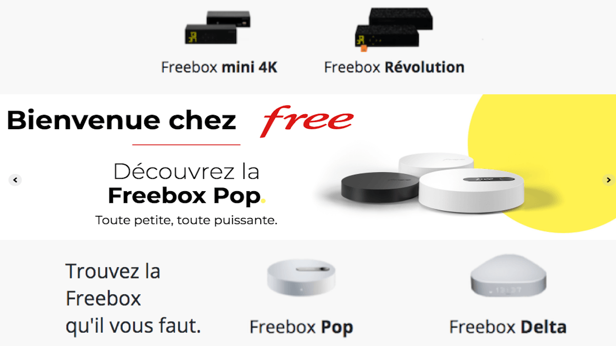 Comparatif Freebox
