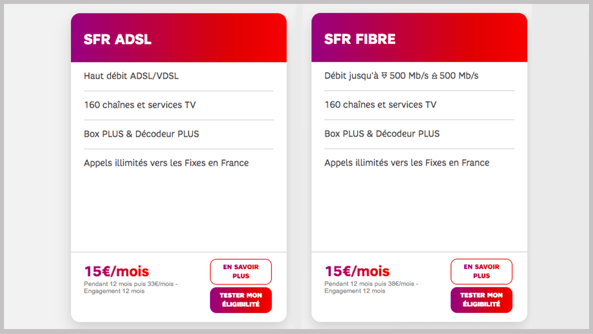 Box fibre optique ou ADSL