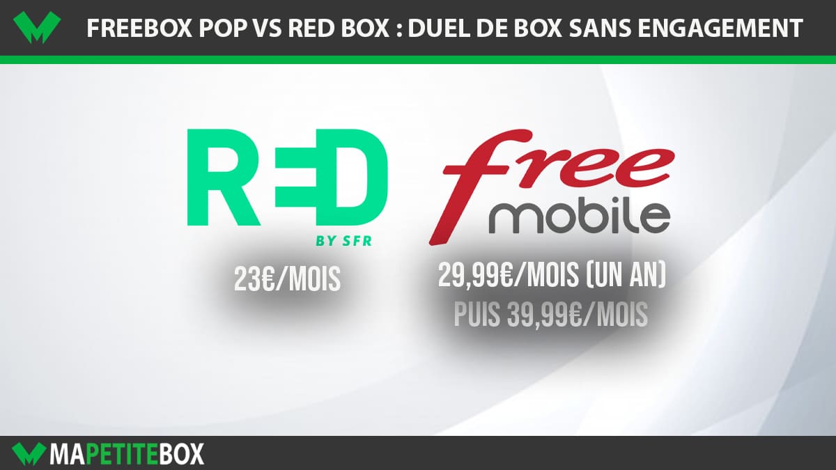 Box sans engagement Freebox Pop RED Box