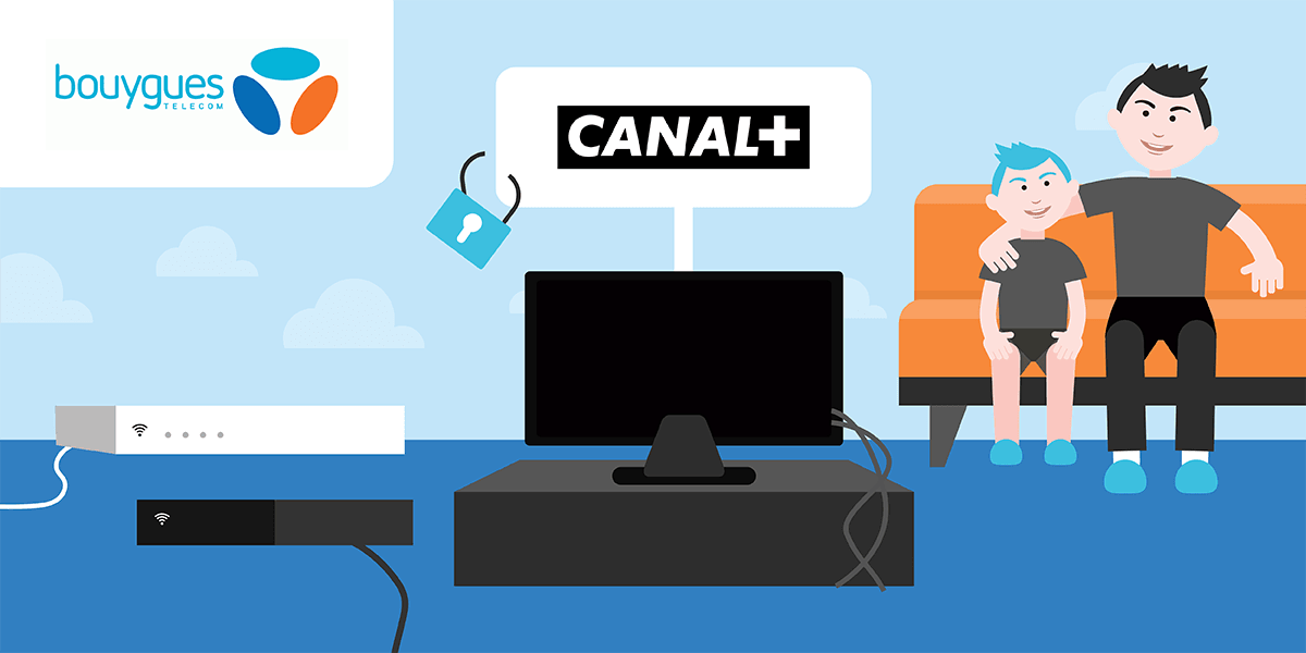 Regarder CANAL+ sur box internet Bouygues Telecom.