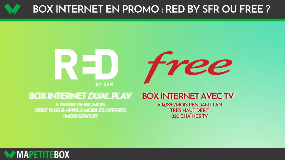 Box internet en promo chez RED et Free