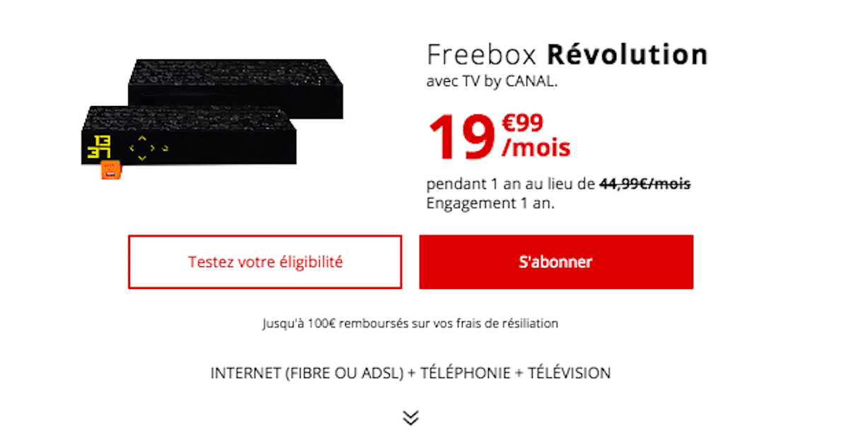 Petit prix de la Freebox Révolution